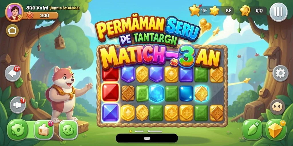 Tampilan gameplay utama 47F yang seru dan menyenangkan.