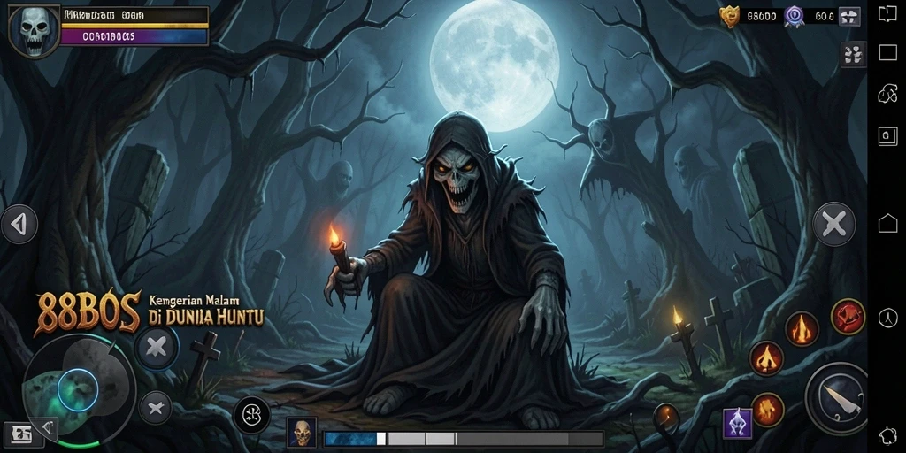 Screenshot 88BOS menampilkan suasana mencekam selama gameplay.