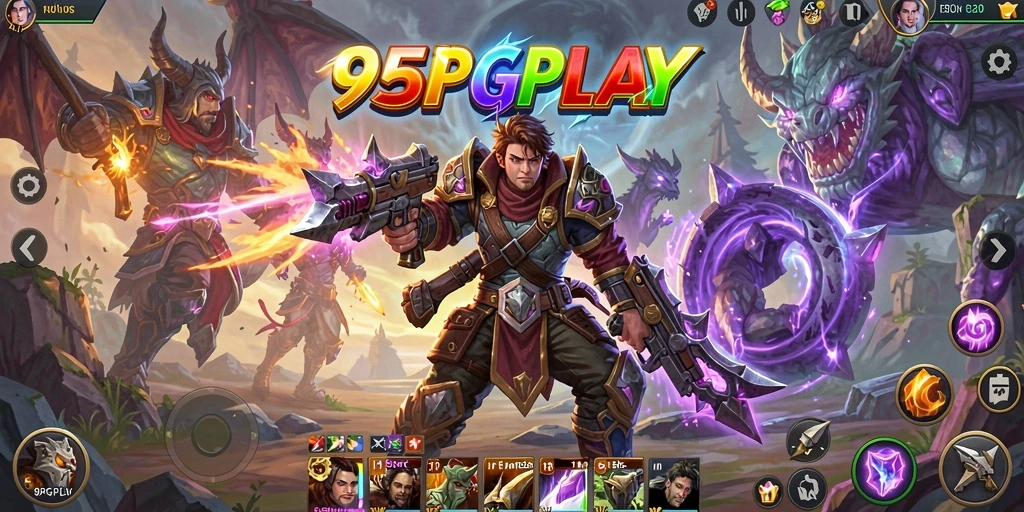 Tampilan gameplay 95PGPLAY yang menampilkan petualangan RPG yang mengasyikkan.
