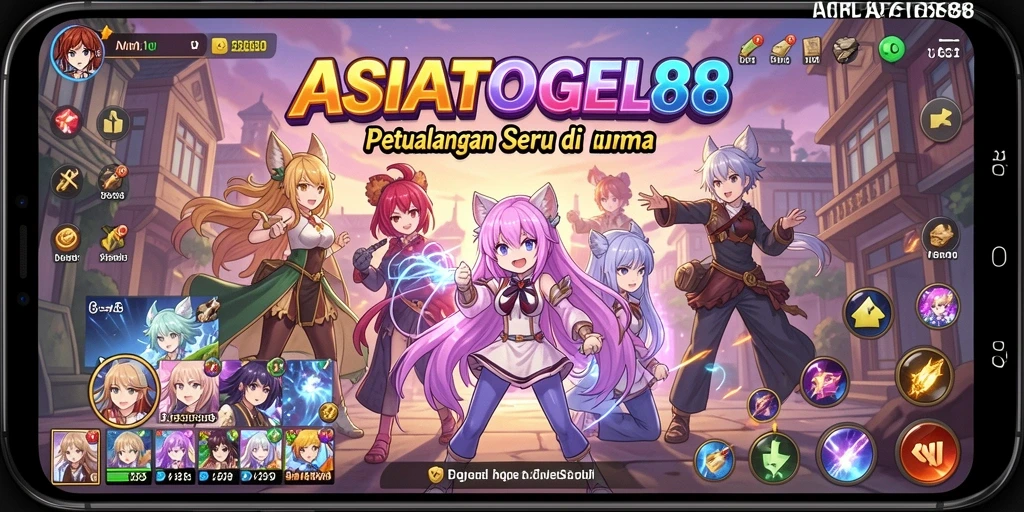 Tampilan gameplay seru ASIATOGEL88 di dunia Anime.