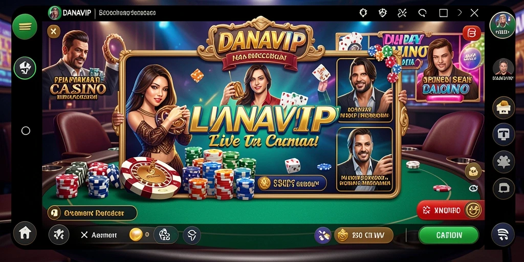Tampilan gameplay Live Casino yang memukau dan interaktif.