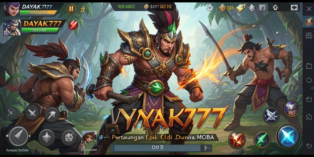 Gameplay seru dengan pertarungan strategis di DAYAK777.