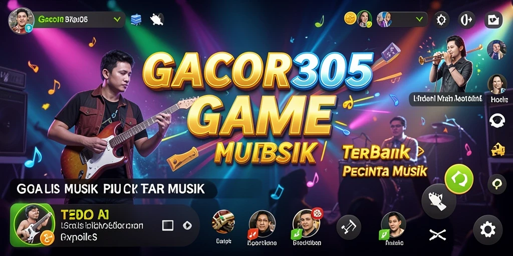 Tampilan gameplay menarik dengan tantangan musik yang menegangkan.