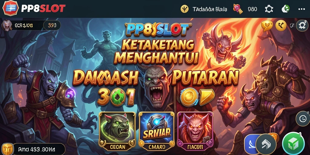 Tampilan screenshot PP8SLOT menampilkan suasana horor yang menegangkan.