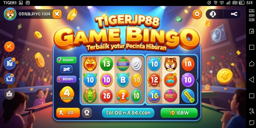 Tampilan gameplay menyenangkan dari TIGERJP88 saat bermain Bingo.